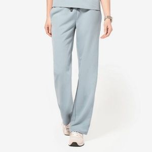 Figs Dusty Blue Yanga Wide-Leg Scrub Pant